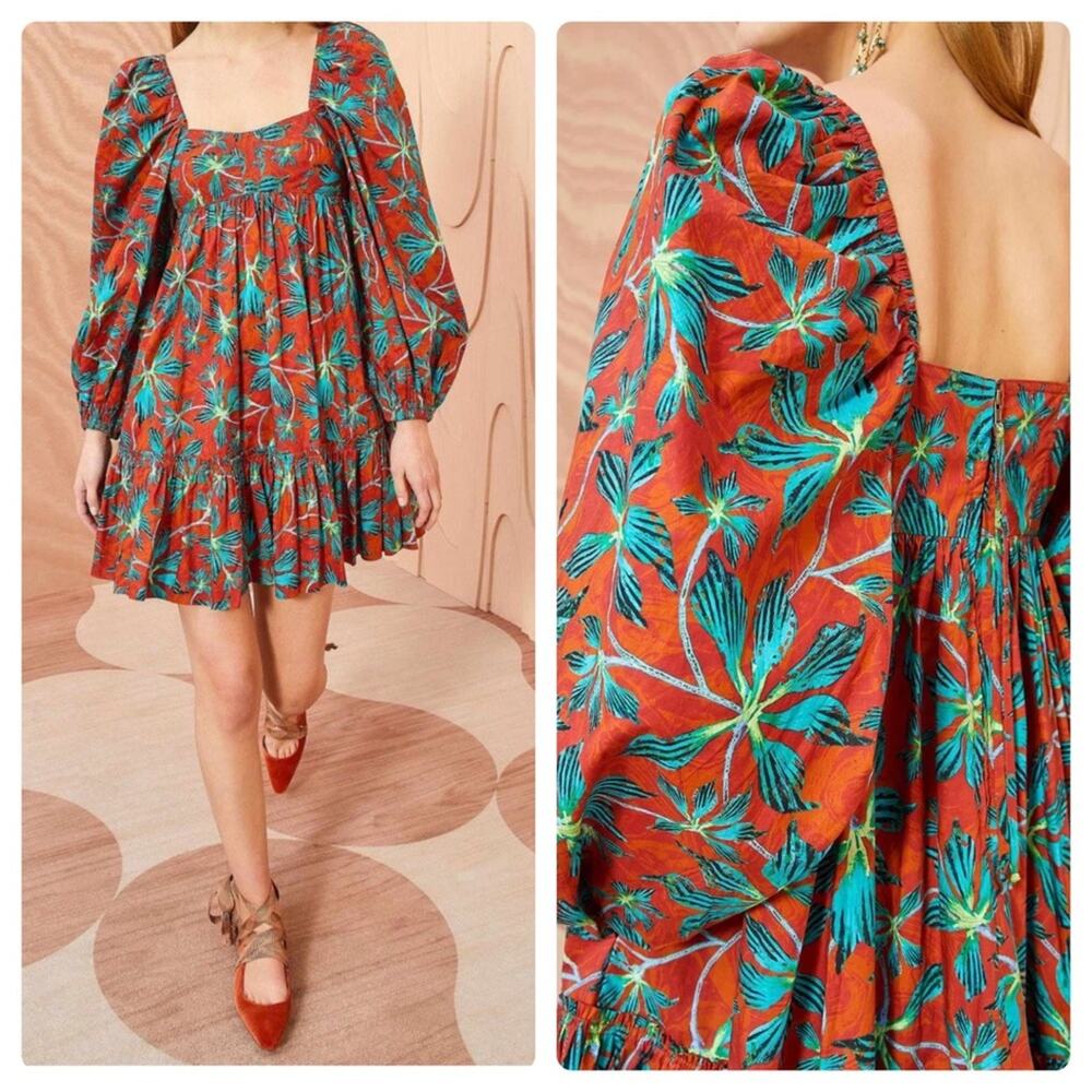 Ulla Johnson Alita Dress in Red Tropical